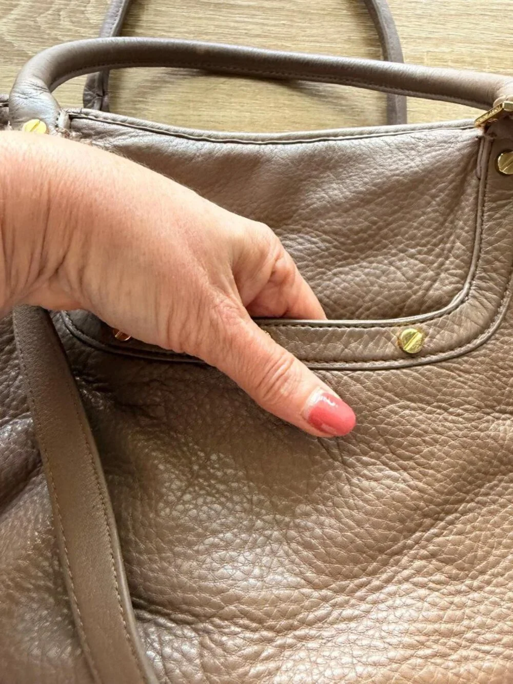 Tory Burch • Amanda Classic Dark Camel Hobo Bag • Purse • Retail $598